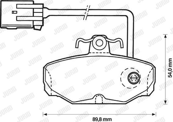 Jurid 571855J - Brake Pad Set, disc brake autospares.lv