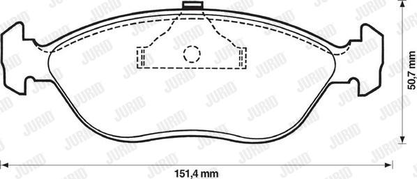 Jurid 571853J - Brake Pad Set, disc brake autospares.lv