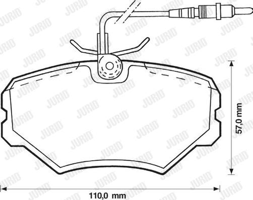 Jurid 571857J - Brake Pad Set, disc brake autospares.lv