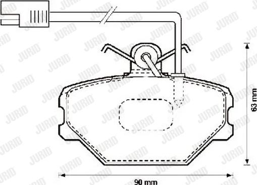 Jurid 571869J - Brake Pad Set, disc brake autospares.lv