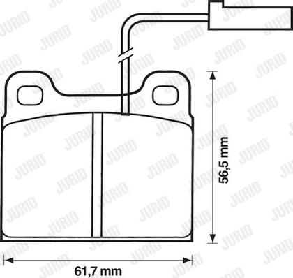 Jurid 571860J - Brake Pad Set, disc brake autospares.lv