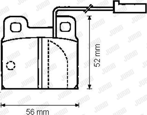 Jurid 571861J - Brake Pad Set, disc brake autospares.lv