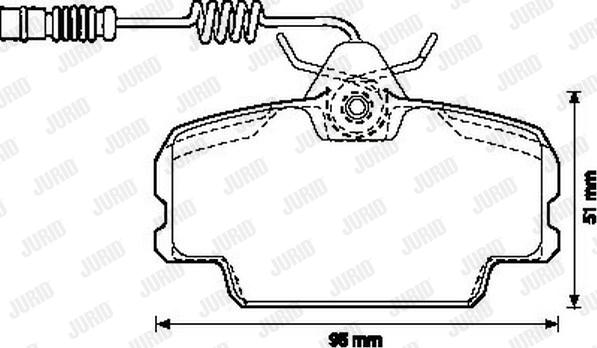 Jurid 571868J - Brake Pad Set, disc brake autospares.lv