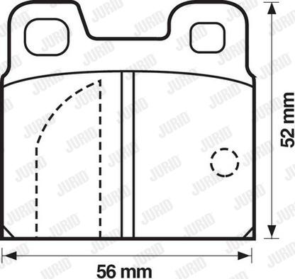 Jurid 571804J - Brake Pad Set, disc brake autospares.lv