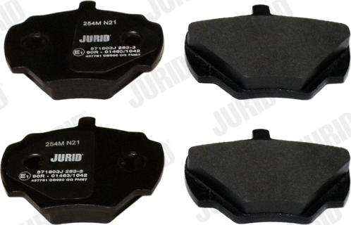 Jurid 571803J - Brake Pad Set, disc brake autospares.lv