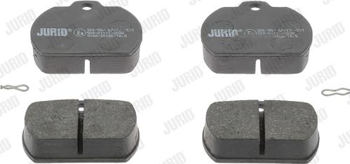 Jurid 571807J - Brake Pad Set, disc brake autospares.lv