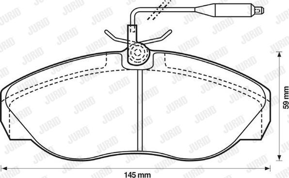 Jurid 571839J - Brake Pad Set, disc brake autospares.lv