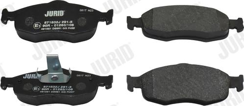 Jurid 571832J - Brake Pad Set, disc brake autospares.lv