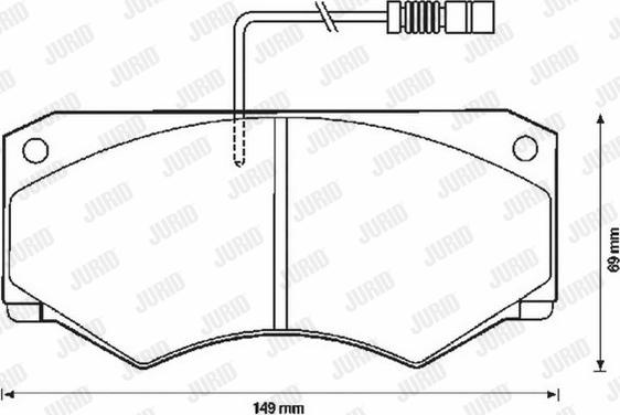 Jurid 571825J - Brake Pad Set, disc brake autospares.lv