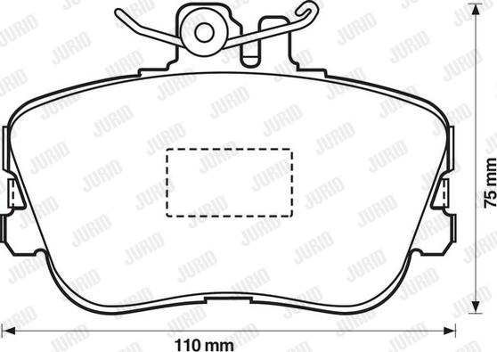 Jurid 571828D - Brake Pad Set, disc brake autospares.lv