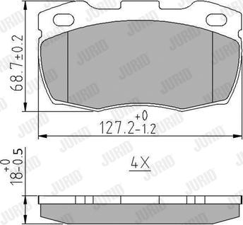 Jurid 571827J - Brake Pad Set, disc brake autospares.lv