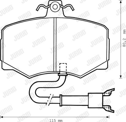 Jurid 571878J - Brake Pad Set, disc brake autospares.lv