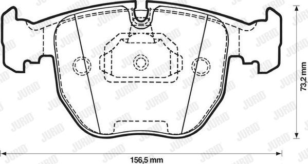 Jurid 571873J-AS - Brake Pad Set, disc brake autospares.lv