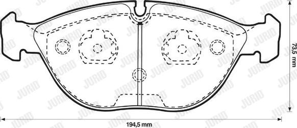 Jurid 571872J-AS - Brake Pad Set, disc brake autospares.lv