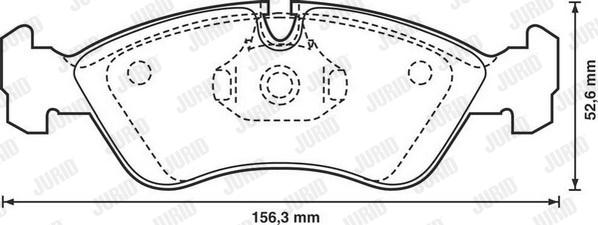 Jurid 571391D - Brake Pad Set, disc brake autospares.lv