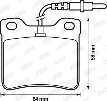 Jurid 571398D - Brake Pad Set, disc brake autospares.lv