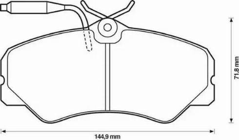 Jurid 571393J-AS - Brake Pad Set, disc brake autospares.lv