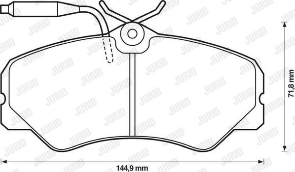 Jurid 571393J - Brake Pad Set, disc brake autospares.lv