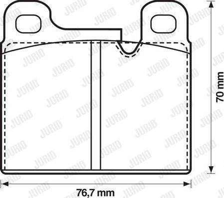 Jurid 571349J - Brake Pad Set, disc brake autospares.lv