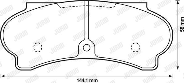 Jurid 571340J - Brake Pad Set, disc brake autospares.lv