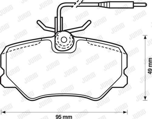 Jurid 571359D - Brake Pad Set, disc brake autospares.lv