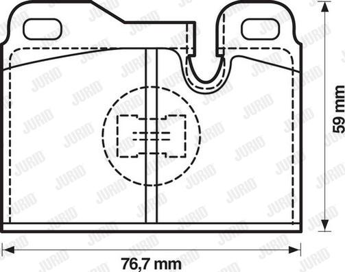 Jurid 571354J - Brake Pad Set, disc brake autospares.lv