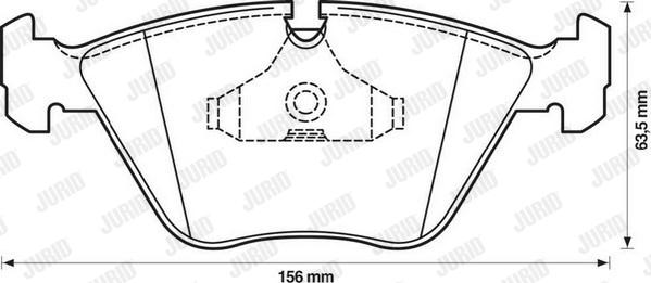 Jurid 571355D - Brake Pad Set, disc brake autospares.lv