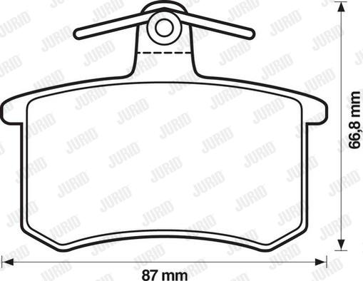 Jurid 571350J - Brake Pad Set, disc brake autospares.lv