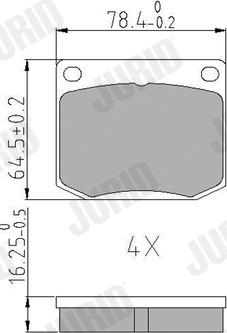 Remsa 3800 - Brake Pad Set, disc brake autospares.lv