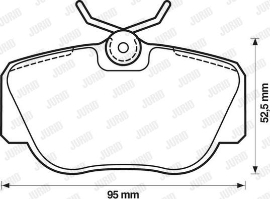 Jurid 571353D - Brake Pad Set, disc brake autospares.lv