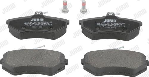 Jurid 571357J - Brake Pad Set, disc brake autospares.lv