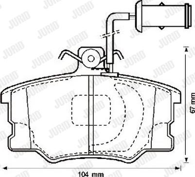 Jurid 571364J - Brake Pad Set, disc brake autospares.lv