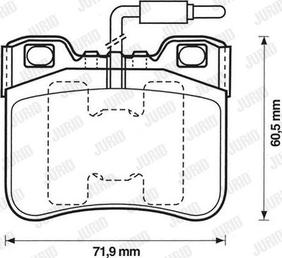 Jurid 571367D - Brake Pad Set, disc brake autospares.lv