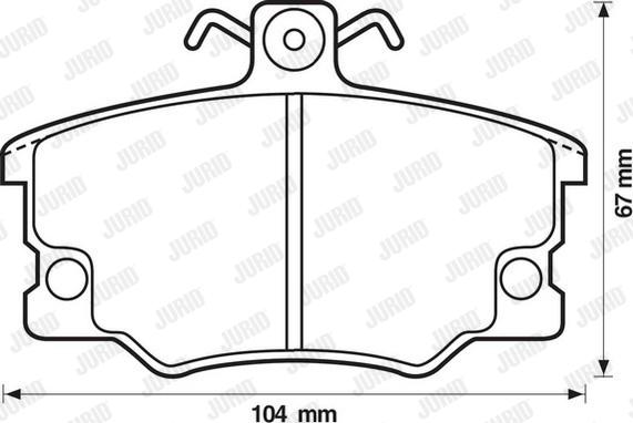 Jurid 571309D - Brake Pad Set, disc brake autospares.lv