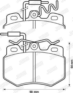 Jurid 571319D - Brake Pad Set, disc brake autospares.lv