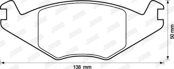 Jurid 571315D - Brake Pad Set, disc brake autospares.lv