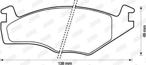 Jurid 571317D - Brake Pad Set, disc brake autospares.lv