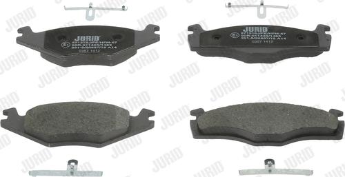 Jurid 571316J - Brake Pad Set, disc brake autospares.lv