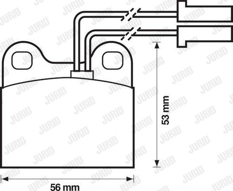 Jurid 571385J - Brake Pad Set, disc brake autospares.lv