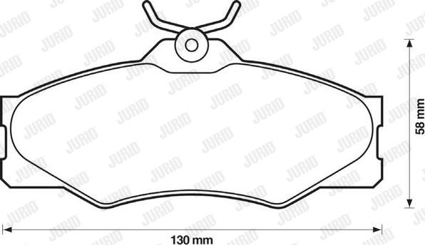 Jurid 571380J - Brake Pad Set, disc brake autospares.lv