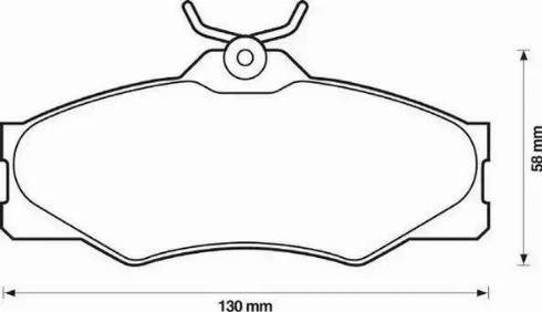 Jurid 571380J-AS - Brake Pad Set, disc brake autospares.lv