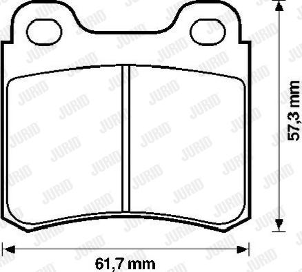 Jurid 571388J - Brake Pad Set, disc brake autospares.lv