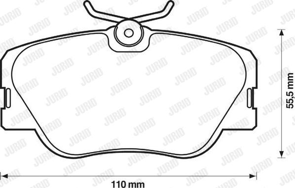 Jurid 571382D - Brake Pad Set, disc brake autospares.lv