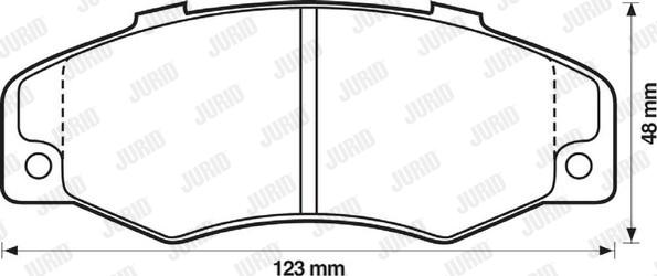 Jurid 571339J - Brake Pad Set, disc brake autospares.lv