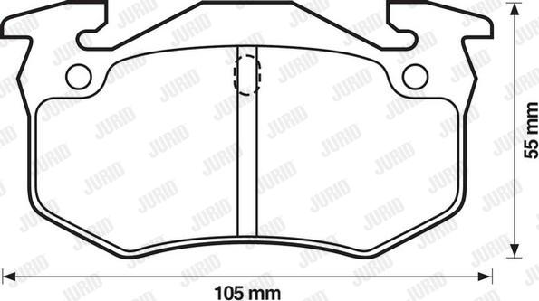 Jurid 571335D - Brake Pad Set, disc brake autospares.lv