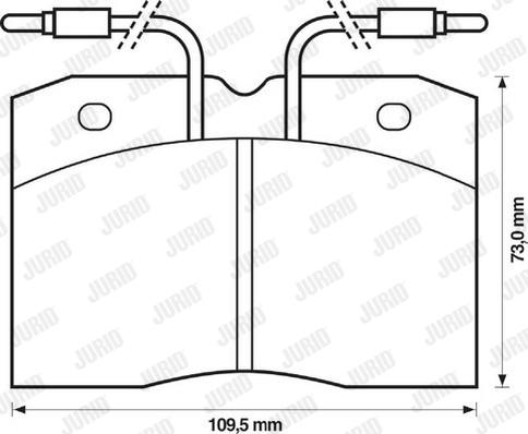 Jurid 571325J - Brake Pad Set, disc brake autospares.lv