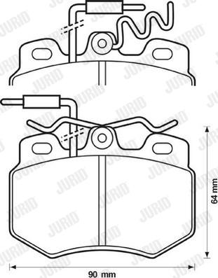 Jurid 571320D - Brake Pad Set, disc brake autospares.lv