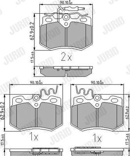 Jurid 571320J - Brake Pad Set, disc brake autospares.lv