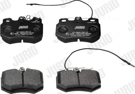 Jurid 571320J - Brake Pad Set, disc brake autospares.lv