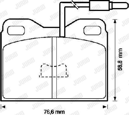 Jurid 571323J - Brake Pad Set, disc brake autospares.lv